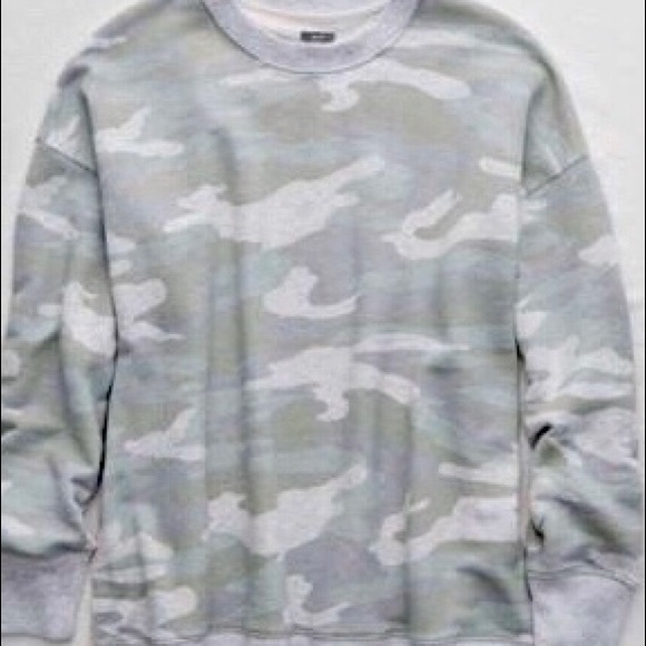 aerie desert sweatshirt camo